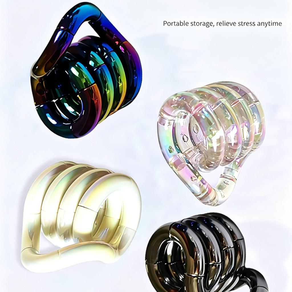 Giocattolo colorato Fidget Twist per le dita Sollievo dall'ansia Giocattolo sensoriale Portatile Antistress Tendenza Regalo Allenamento della concentrazione Per bambini Adulti