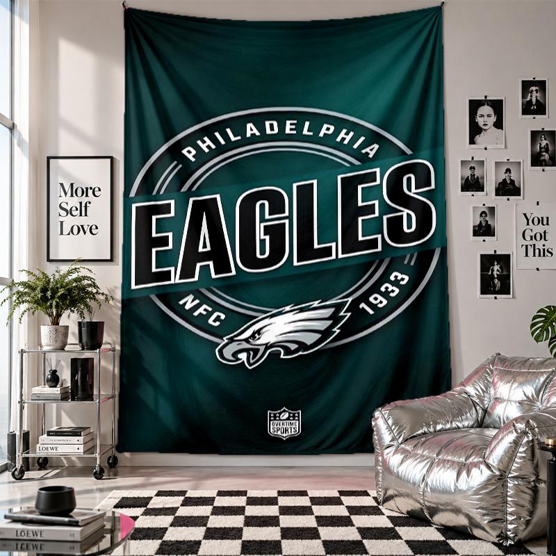 Philadelphia Eagles Wall Tapestry Home Decor Wall Hanging Cloth for Bedroom Living Room Background