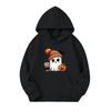 Kids Halloween Printed Hoodie, Loose Fit Casual Pullover for Boys Girls