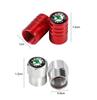 Car Sticker 2025 Hot 4Pcs Car Metal Tire Air Valve Caps For Skoda Octavia Rapid Kodiaq Karoq Fabia Kamiq Superb Derivative Visio