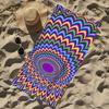 3D O-Optical Illusion Towel Beach Towel Oversized Quick Dry Towel Absorbent Soft Swim Beachtowels For Men Women
