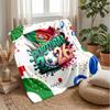 Portugal Football Printed Flannel Blanket Skin Friendly Warm Decorative Throw for Indoor Couch Bed Daily Use