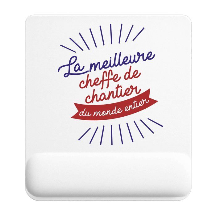Tapis de souris - PLANETEE - Cheffe D'Atelier Meilleure Monde - 22x18 cm - 3 mm - Impression sublimation HD