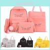 Charming College Style Women's Canvas Backpack Set With Plush Pendant And Pencil Case