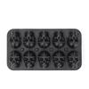 Skull Ice Ball Mold Silicone 3D Flexible Ice Cube Trays BPA Free Ice Trays For Freezer Horror Skull Head Cocktail Ice Ball Maker