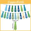 Day Themed Father Tie Patterns Banner Celebration Scene Props Decoration