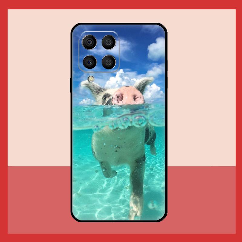 Cute Pink Pig Case For Samsung Galaxy M56 M12 M06 M32 M52 M35 M55 M15 M11 M13 M14 M16 M36 M31 M53 M34 M54