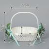 Flower Girl Basket Bridesmaid Lace Container Portable Wedding Baskets for Banquet,