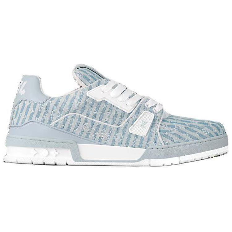 Louis Vuitton Lv Trainer Sneakers 'Blue Stripes With Monogram' 1ABG1N