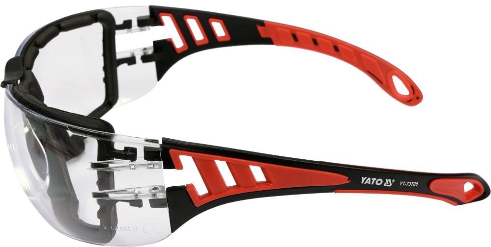 CLEAR SAFETY GLASSES WITH STRAP YT-73700 YATO