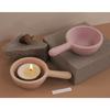Pans Shape Candle Holder Molds 3D Handle Jar Candlestick Silicone Molds Castings Molds Epoxy Resin Molds Plaster Molds