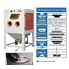 XOD1010 Manual Box Sandblasting Machine with Turntable CN Plug (adapter Included)