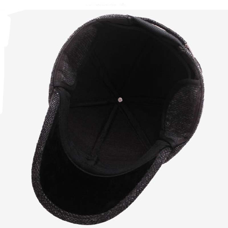 Čepice Pánská Podzimní a Zimní Středně a starší Otec a starší Teplá kšiltovka Old Man Zimní ochrana proti chladu Čepice na uši