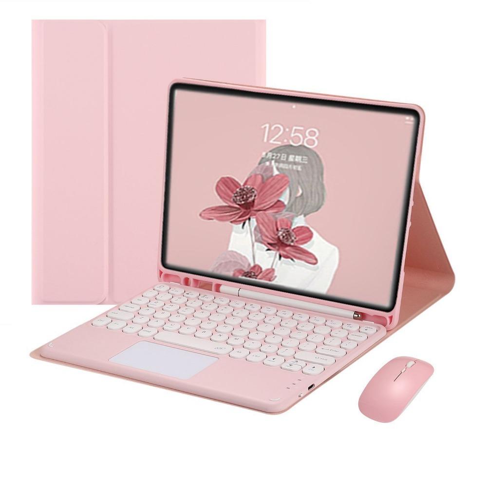 Bluetooth Keyboard Case for iPad Air 6 Pro 11 Split Round Keycap with Pencil Holder 10.2 Inch