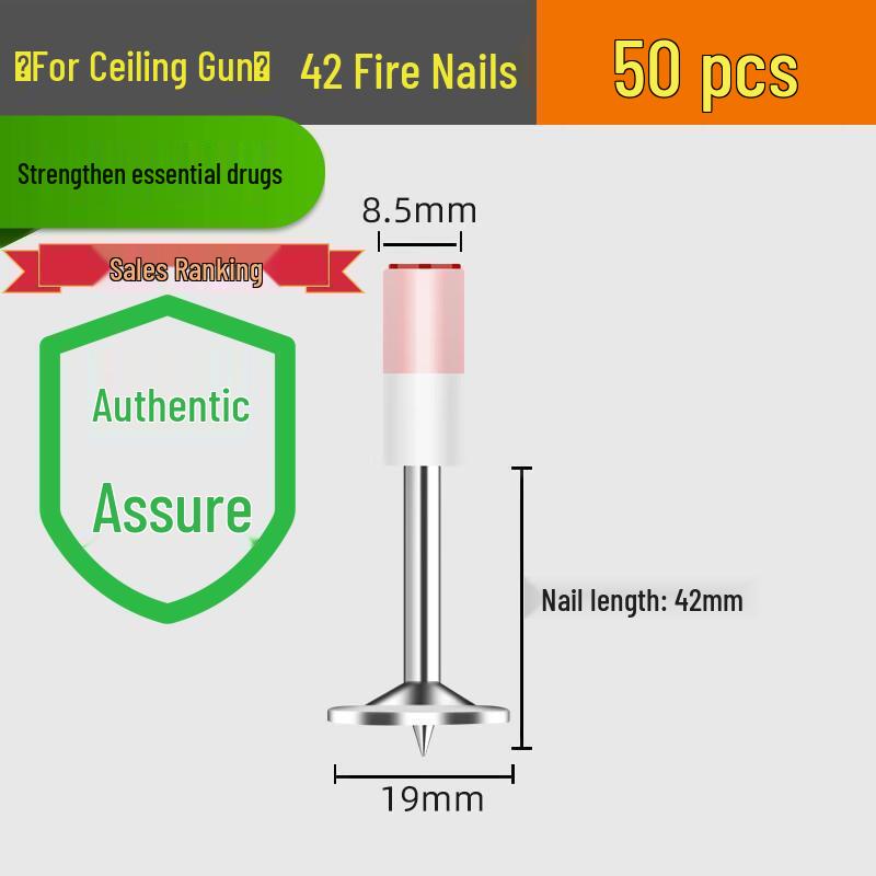 Powder Actuated M8 Ceiling Pipe Clamp Nail Gun with One-Piece Fire Protection Steel Nails