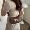 Trendy Pu Material Women's Bowknot Underarm Bag Chic Summer Shoulder Purse
