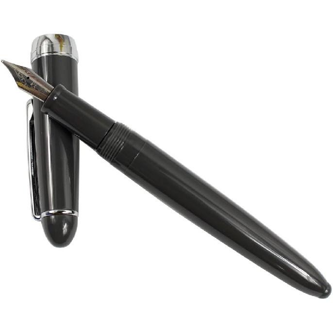 Jinhao 992 Fountain Pen Set, Student 6 Color Pen Set, Silver Clip, Solid Colors(Black, Blue, Green, Grey, Red, White)