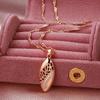 Trendy Ethnic Bride Pendant Necklace For Women  Rose Gold Color With Natural Zircon Pendant Dat Daily Fine Boho Jewelry