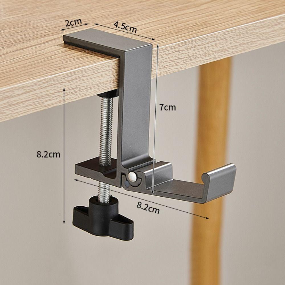 Multi-functional Adjustable Desk Side Hook Hanging Punch-free Bag Foldable Hook Removable Portable Handbag Rack