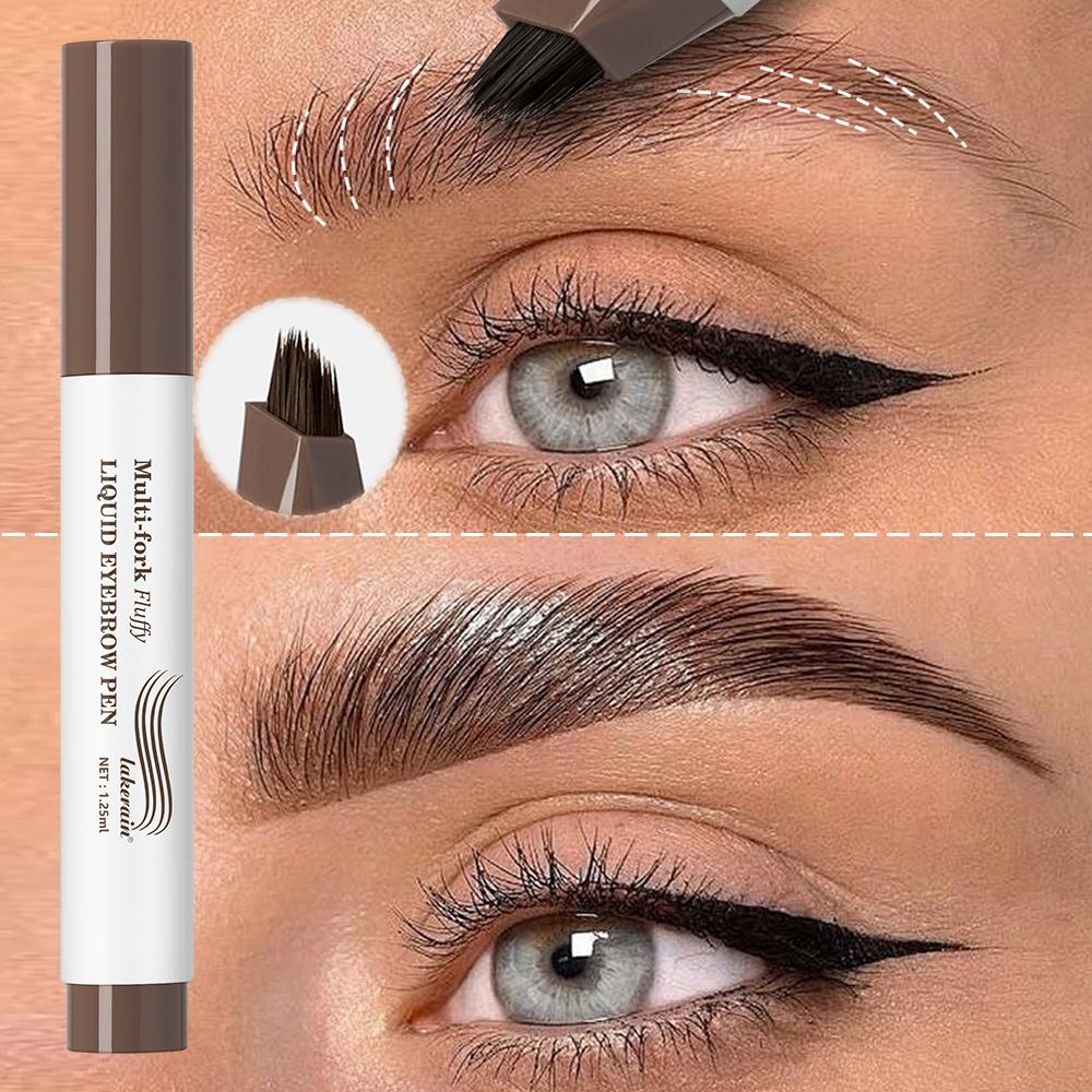 Matita 4D Sopracciglia Lunga Durata Multi-punte Pennino Liquido Disegno Sottile Tatuaggio Liquido Sopracciglia Impermeabile Trucco Preciso