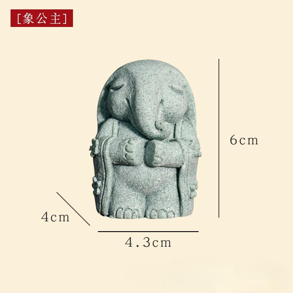 Japonská figurka Buddhy Štěstí Feng Shui Modlící se mnich Socha Miniaturní ozdoba pro akvárium Domácí zahradní dekorace