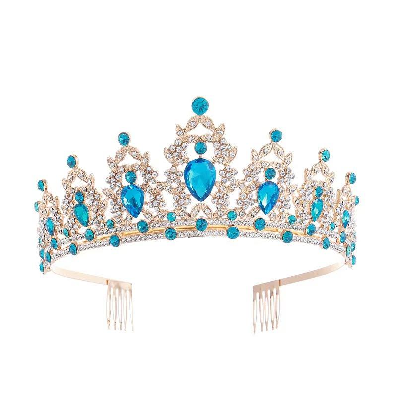 Bride's Crown Headwear  Alloy Rhinestone Hair Band Wedding Crown  Birthday Hair Accessory  Style Headband Accessory