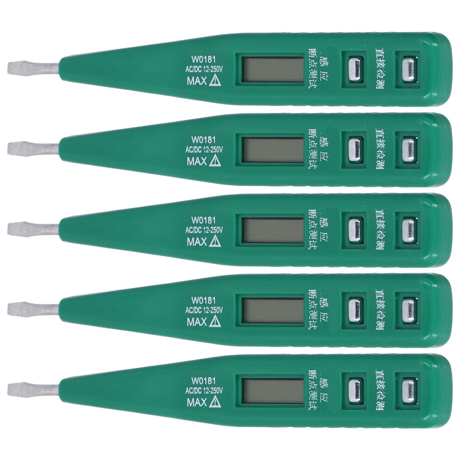 

5 шт. Цифровий тестер напруги Ручка Безконтактний DCAC Багатофункціональний Низьке споживання енергії Безпечна напруга