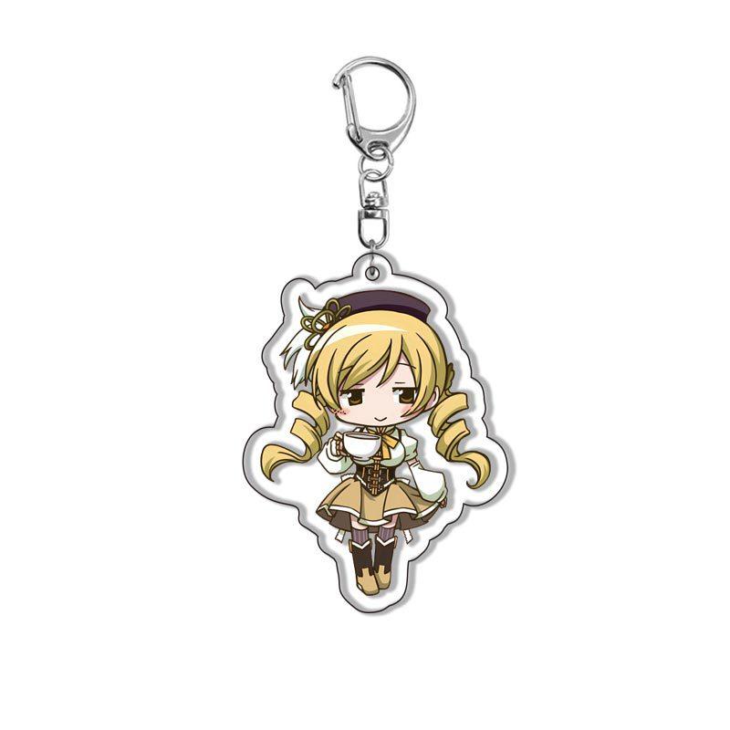 Anime Acrylic Keychain Puella Magi Madoka Magica Character Pendant Keyring for Bag Cosplay Gifts