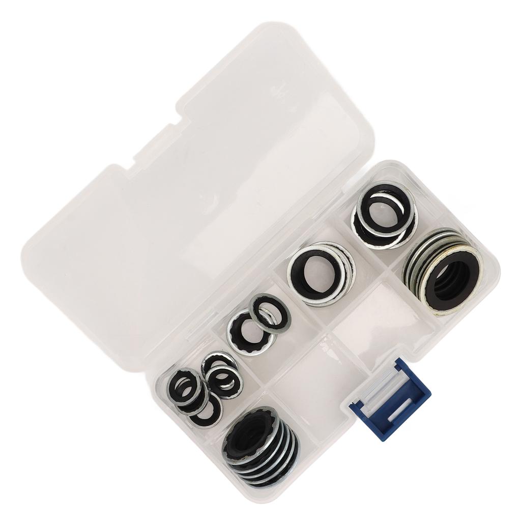 30PCS AC Compressor Seal Kit with Transparent Storage Box Universal Portable Lightweight Fit for Car
