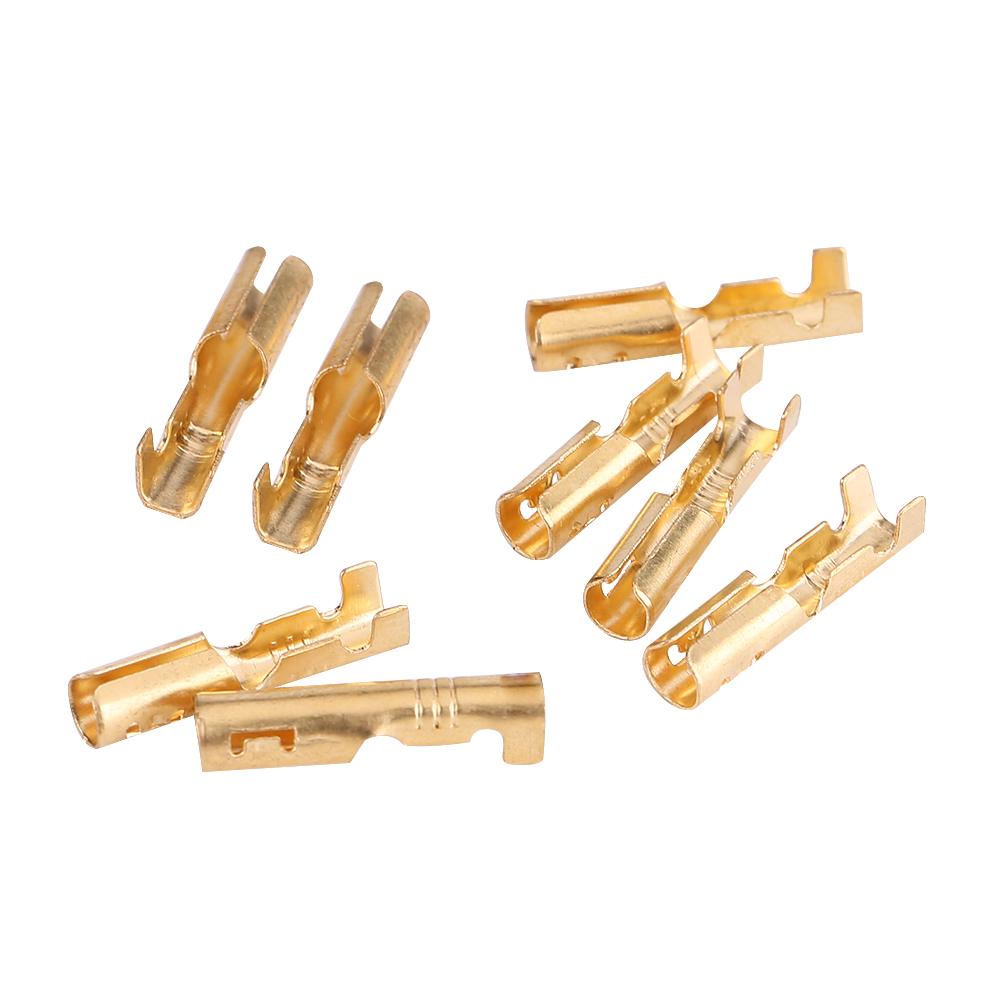 40pcs MF Brass Bullet 3.5mm Connector Terminal Male & Female GTC with Insulated Cover