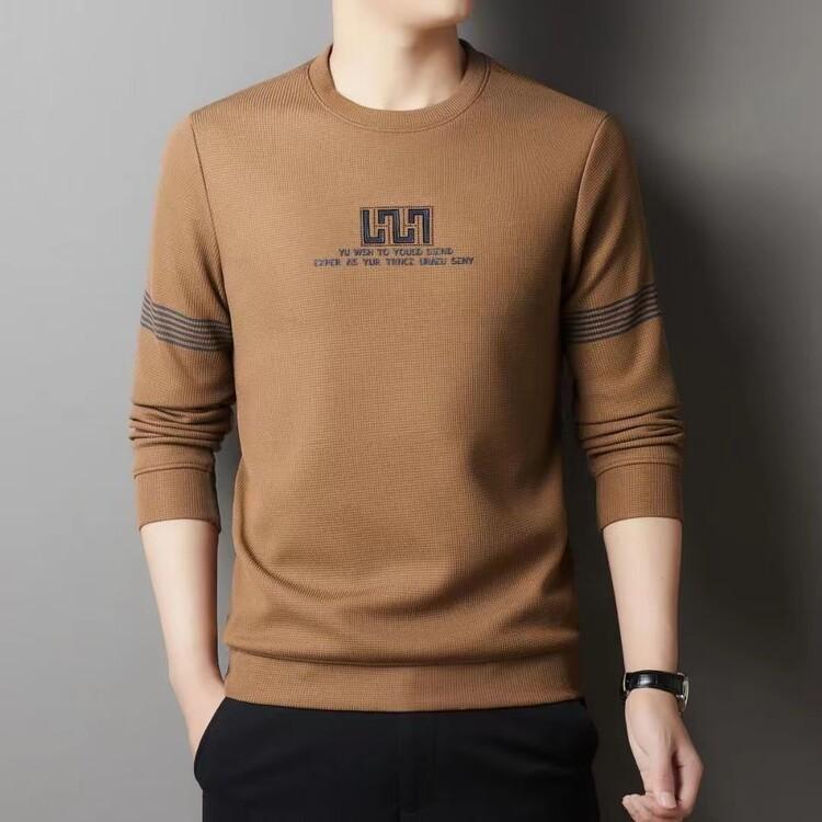 New Velvet and Thickened Autumn and Winter Versatile Long-sleeved Round Neck Casual Printed Sweatshirt