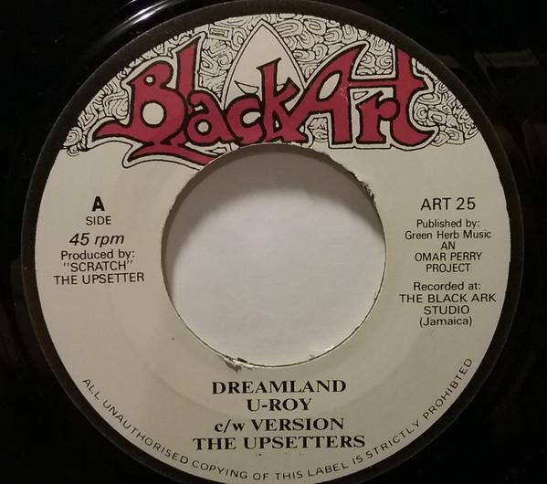 

7inch Record UROY THE UPSETTERS BIG YOUTH Dreamland Moving On ART25 Black Art UK Reggae Ska Dub Used
