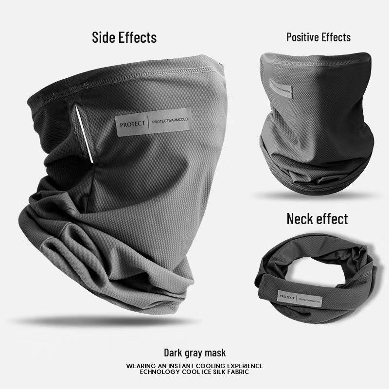 

Ice Silk Sunscreen Neck Gaiter for Men & Women - UV Protection for Cycling, Driving, and Summer Activities
