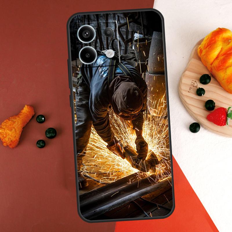

Welder Welding Hot Metal Worker Case For Xiaomi Redmi Note 14 13 Pro 9 10 11 12 Pro 10S 11S 12S Redmi 14C 13C 10C 12C Coque Redmi 10C