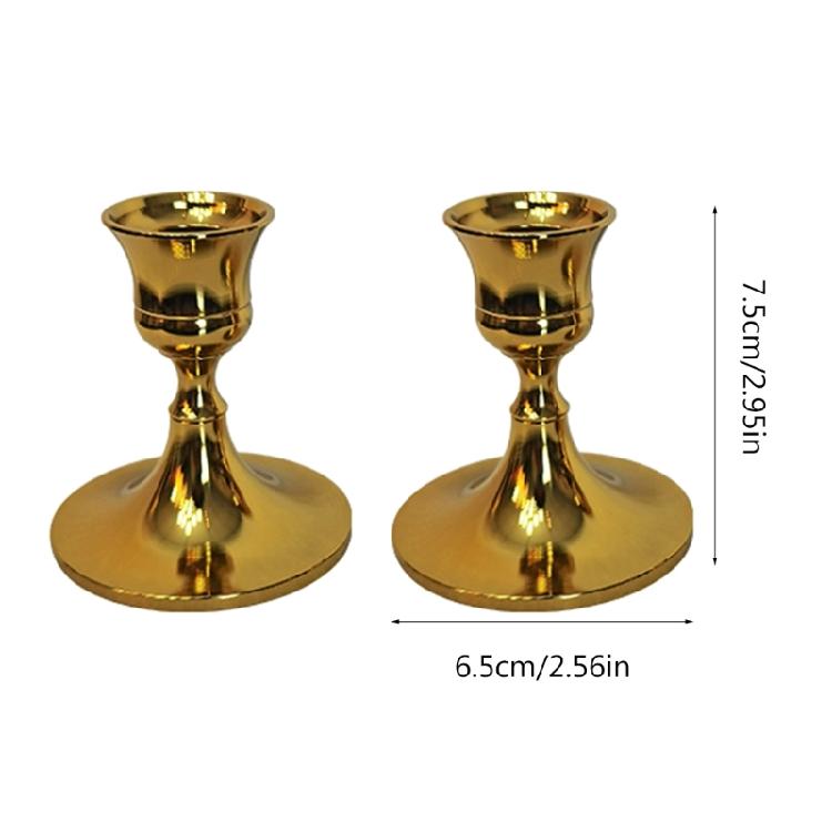 Sophisticated Electroplated Horn Candle Support Candle Holder Practical Decor