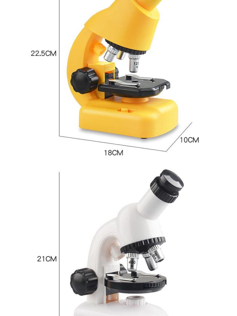 Portable 1200x HD Microscope Toy for Kids - Science Experiment Set for Students