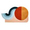 Light Luxury Carpets for Living Room Shaped Irregular Plush Floor Mat Nordic Bedroom Decor Striped Carpet Thicken Non-slip Rug