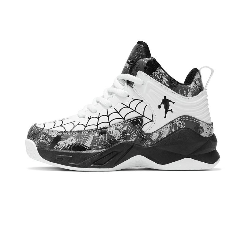 Boys shoes 2025 autumn new children's leather sneakers boys wear-resistant non-slip basketball shoes