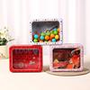 Valentine's Day Candy Box Valentine's Day Treats Container Tinplate Cookie Box With Clear Window For Food Candy Snack Chocolate