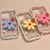 Transparent Flowers for IPhone16promax Phone Case for Apple 16 New 15 Creative Stand 14pro