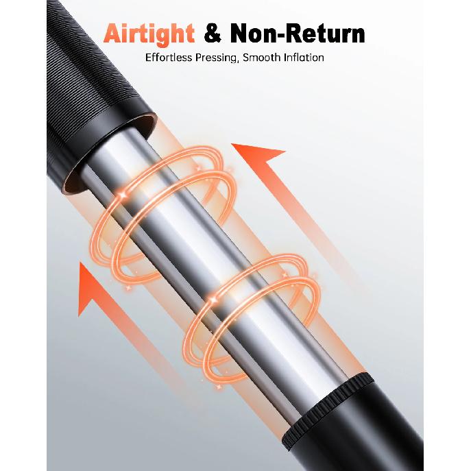 160PSI Bike Pump Drop-proof Aluminum Bicycle Air Pump Bicycle Tire Inflator MTB Mountain Road Cycling Pump