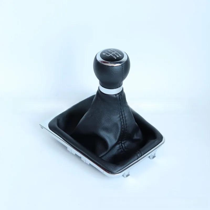 For Passat B6 B7 CC 2005-201 for Gear Shifter Knob with Dustproof Cover 5/6 Speed Gear Shift Knob Stick Gaiter Boot Frame Kit