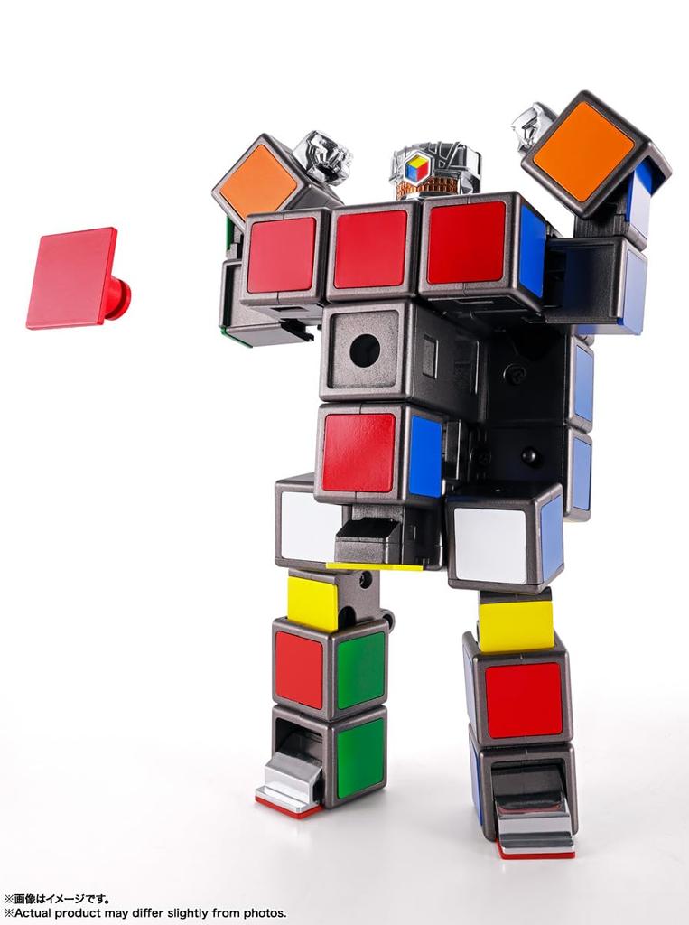 TAMASHII NATIONS Chogokin approximately ABS painted action figure Rubik's Cube, 145mm, & die-cast,
