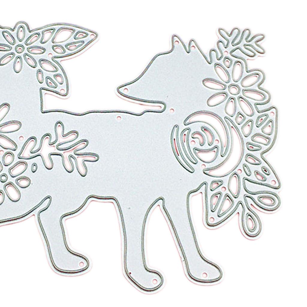 Flower Foxes Metal Cutting Dies DIY Stamp Embossing Scrapbooking Decoration