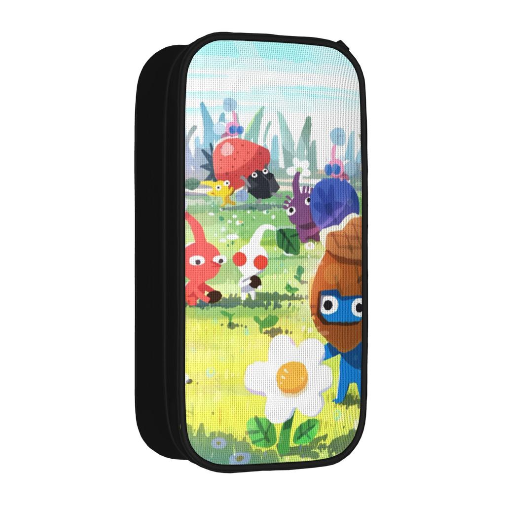 Pikmins Family Cute Fun Pencil Case Game Anime Pencil Pouch Pen Box Student Big Capacity Bag School Supplies Cosmetic Stationery