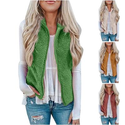 Γυναικείο γιλέκο χειμωνιάτικο ζεστό μπουφάν με κουκούλα