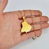 Punjab Map Pendant Necklace Gift for Brothers and Sisters