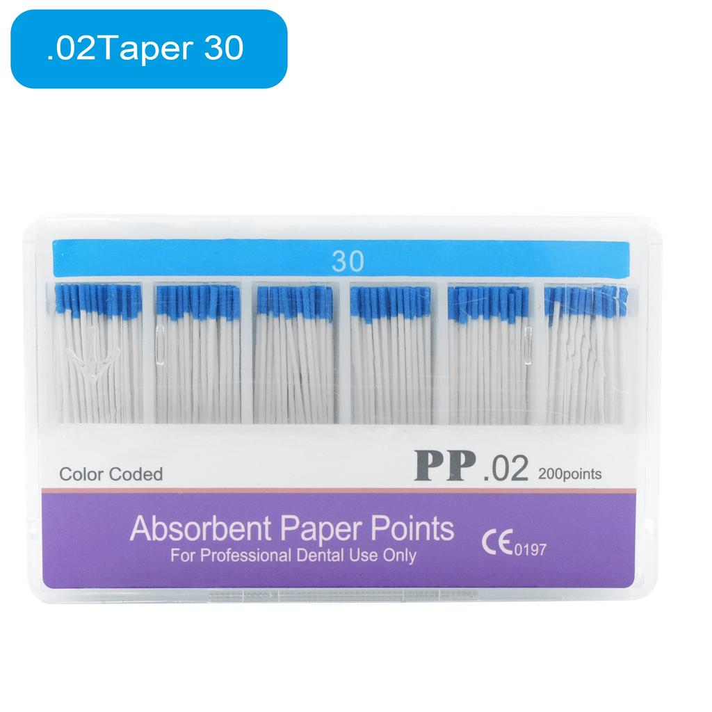 Dental Absorbent Paper Points Moisture Absorbing Paper Tips Taper 0.02 0.04 0.06 Endodontics Dental Clinics Consumables