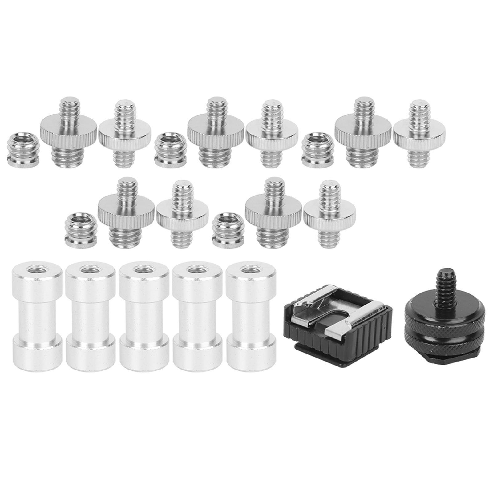 

Алюминиевый сплав 14 38 дюймов двухсторонний адаптер винт гайка BE стойка для освещения крепление горячий башмак фотография