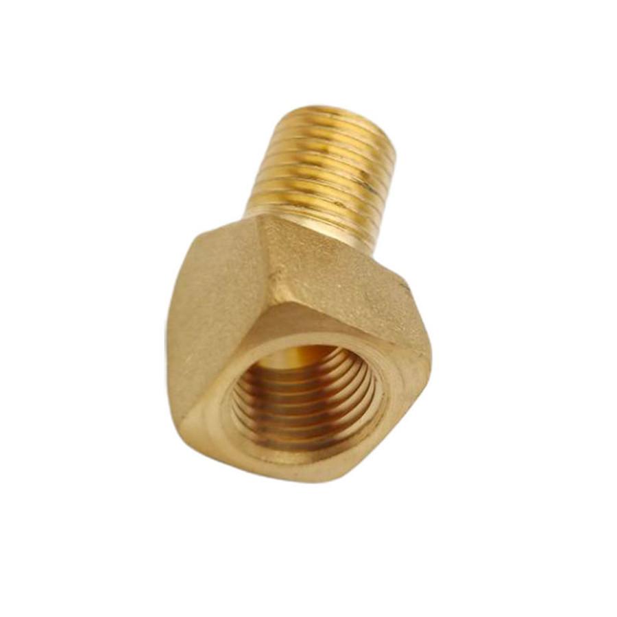 

2x Solid Brass Street Pipe 45 Degree Elbow 1/4 Male Female NPT Air Fuel Water